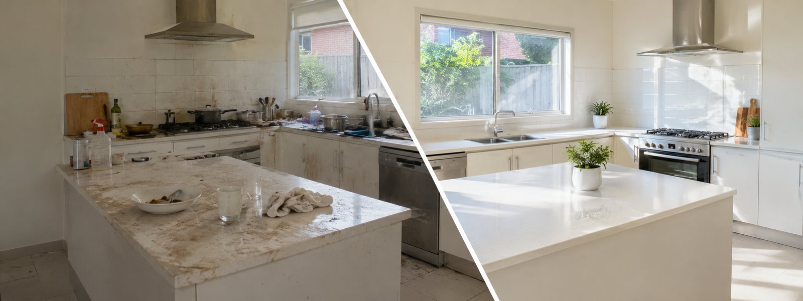 Before and after — our work