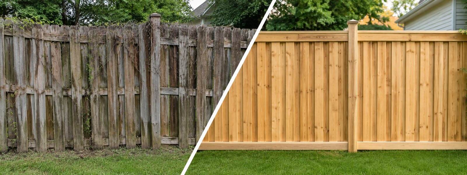 Before and after — our work