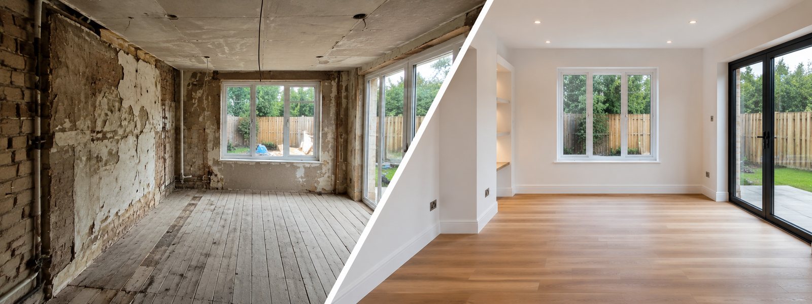 Before and after — our work